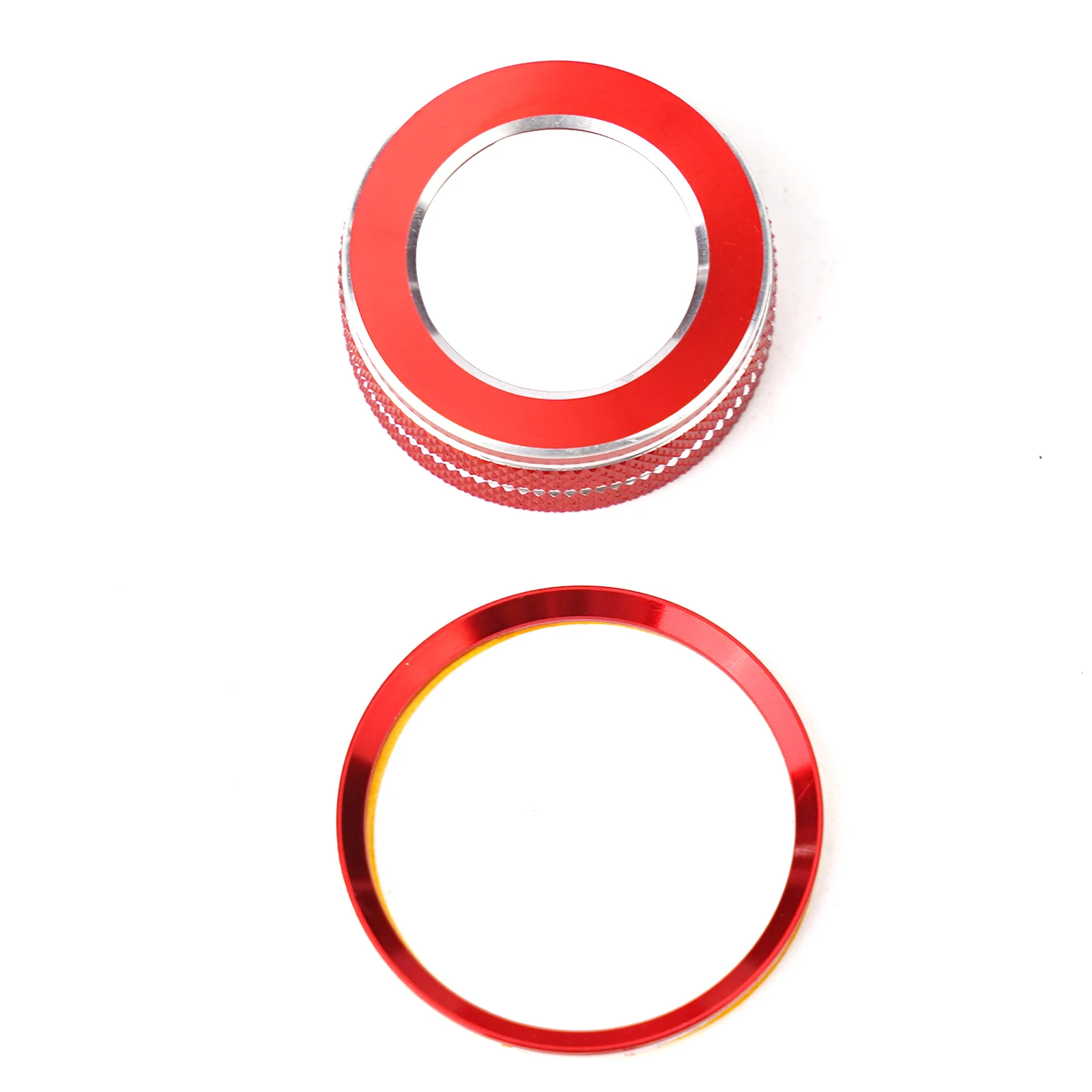 Декоративное кольцо набор невыцветающих 2 шт. для XF XFL F-PACE красная сменная кнопка