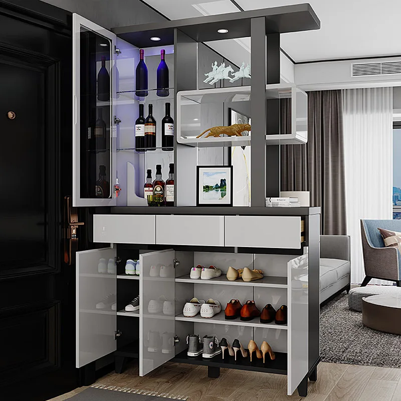 

Modern Simple Style Home Entrance Hall Corner Storage Shoe Cabinet