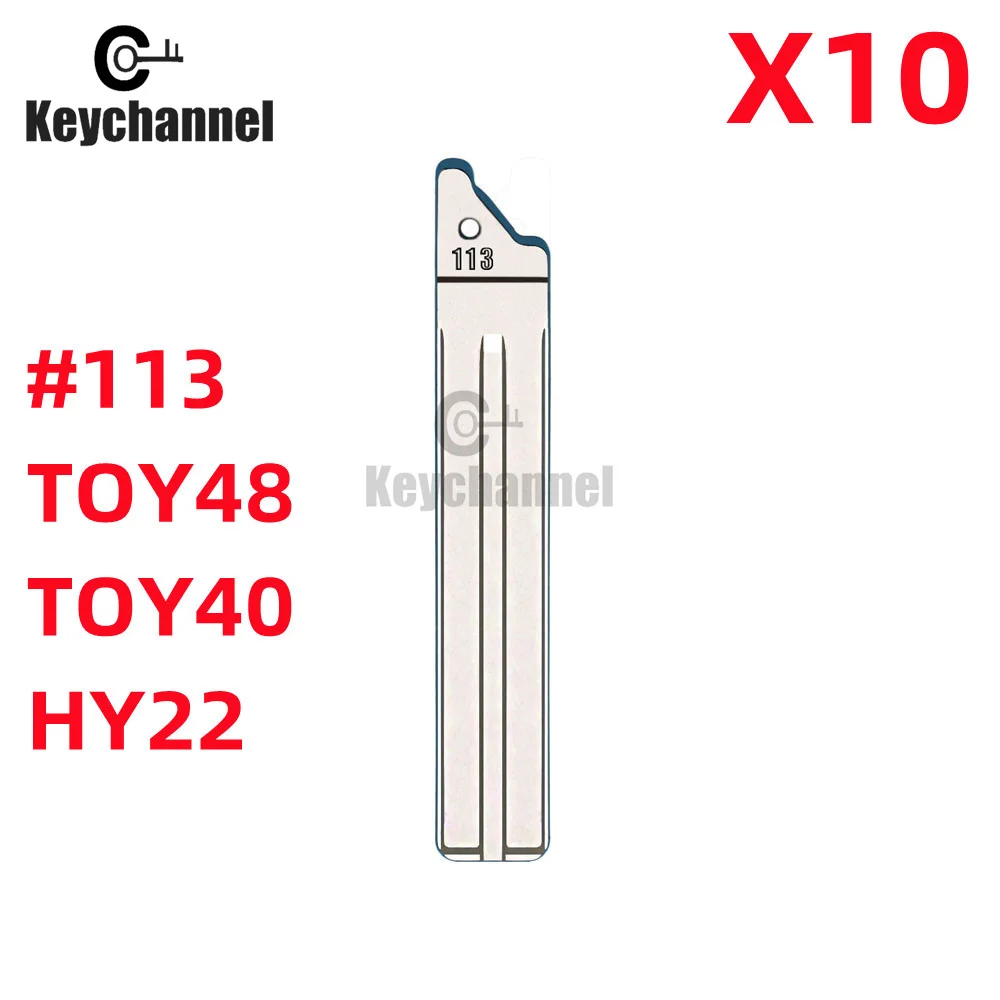 

10 шт./лот 113 # KEYDIY Универсальные пульты дистанционного управления флип-лезвие для KD дистанционного TOY40 Toy48FH IX35 Verna для 2016 - 2018 Toyota флип-ключ лезвие
