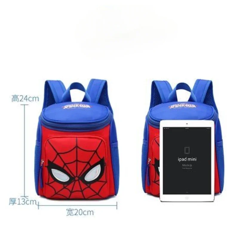Детский Школьный рюкзак с героями мультфильмов мстители Человек-паук