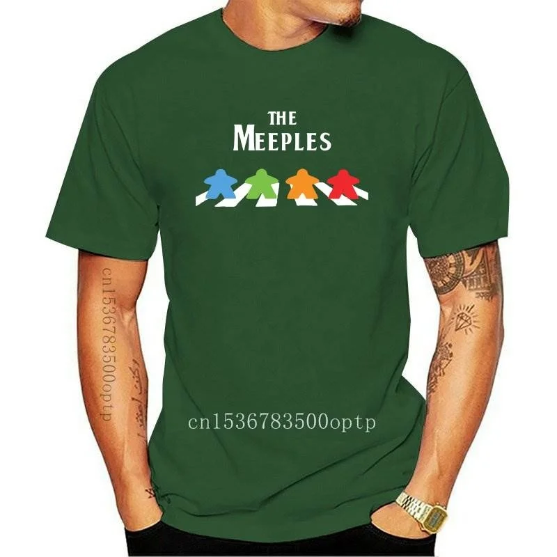 

New Brand The Meeples Board Game Addict 2021 Summer Men Short Sleeve T-Shirt