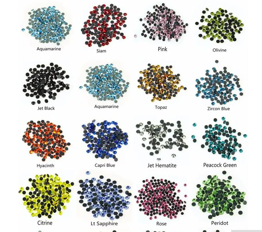 

SS16 All Colors Crystal Hot Fix Flat Back DMC Hotfix Rhinestone DIY Glass Strass Crystal Stone Nails Art Rhinestone for Clothes