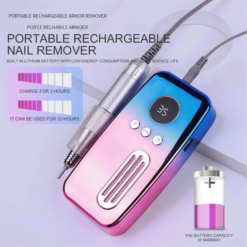 

Electric Nail Drill Sander Nail Manicure Machine Mill 35000RPM Pedicure Nail File Polisher Tools For Gel Removing Equipment Tool