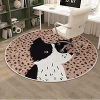 bedroom round carpet childrens room study floor mat computer chair special writing desk stool under the non slip washable rugs