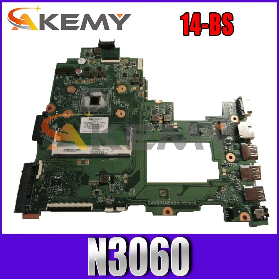 

925425-001 925425-601 For HP 14-BS Celeron N3060 Notebook Mainboard DA00P1MB6D0 SR2KN Laptop motherboard