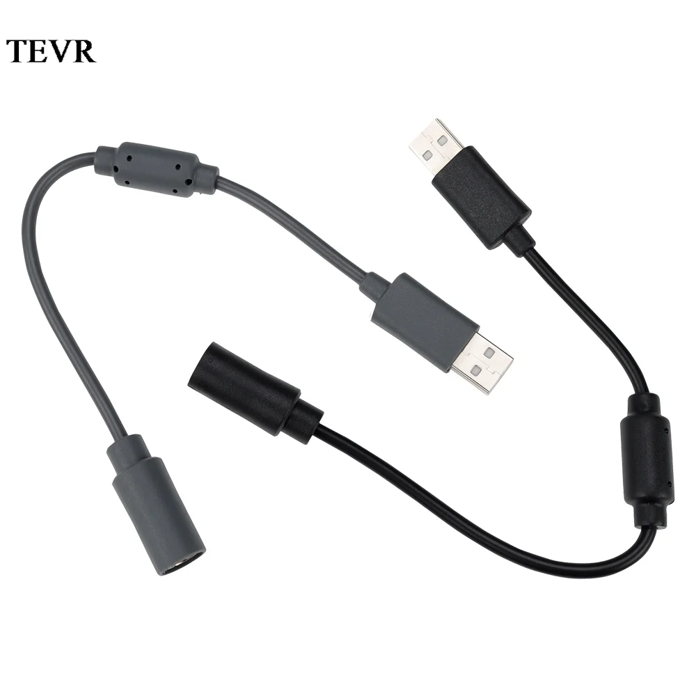

Game Controller Accessories Xbox 360 Wired Handle Extension Cable To USB Extension Cable Adapter Breakaway Cable 23cm Gray Black