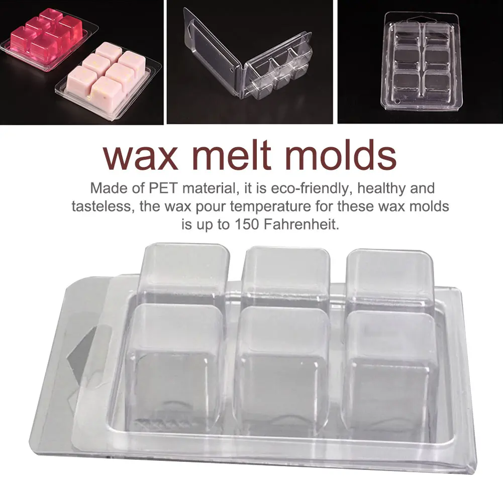 

50 шт. в упаковке, квадратные многоразовые коробки, фотовспышка, 6 полостей, прозрачные формы «сделай сам», раскладная форма, форма для изгото...