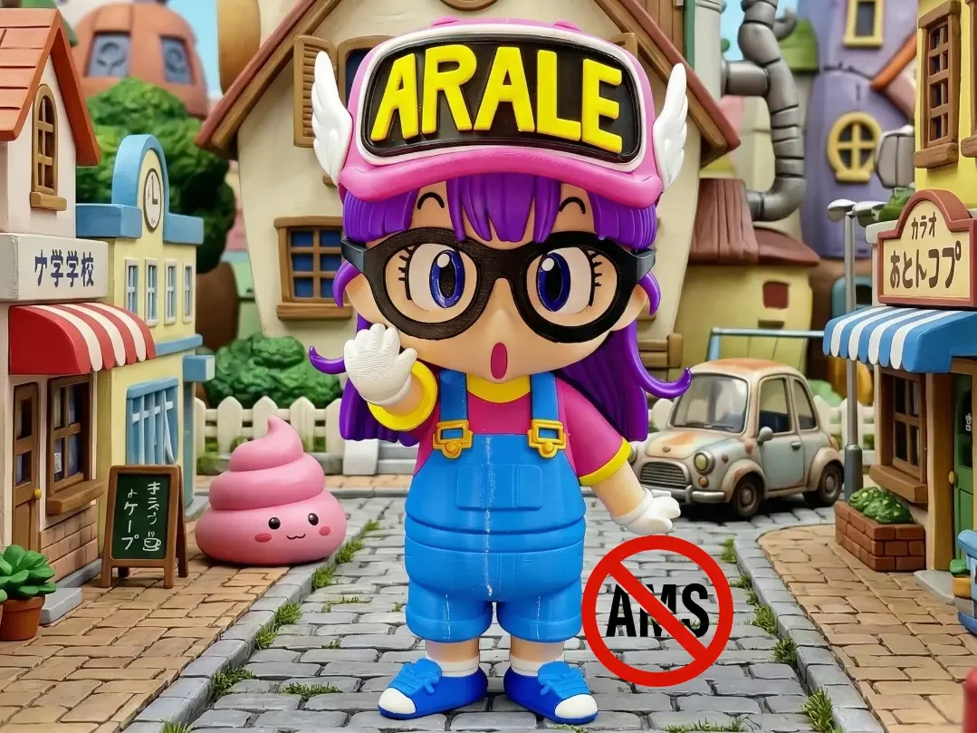 Фото Фигурка-статуэтка Dr. Slump Arale Norimaki от Акиры Ториямы - Разделённые детали для покраски - Не требует AMS, без покраски №1