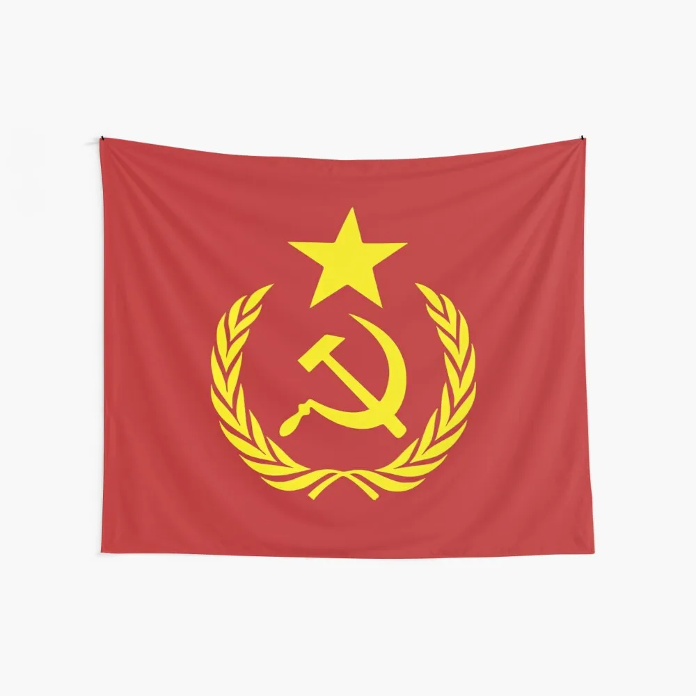 

Коммунистический флаг, эстетическая настенная ткань, роскошные недорогие гобелены