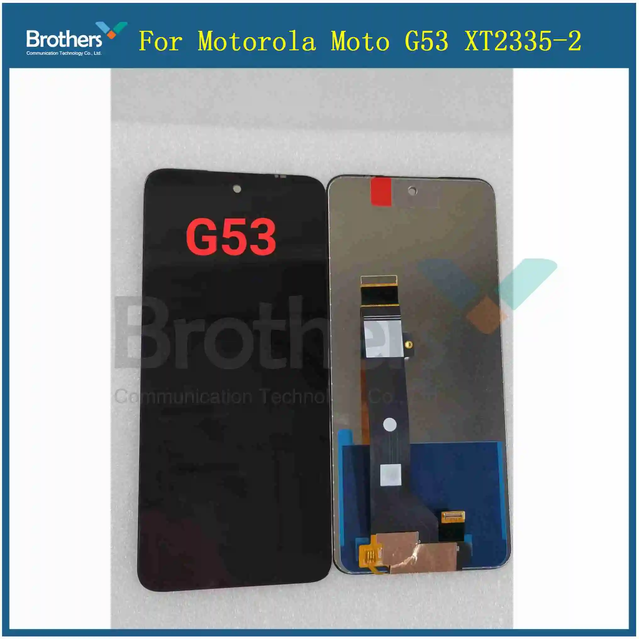 ЖК-дисплей 6 5 ''для Motorola Moto G53 цифровой преобразователь сенсорной панели в