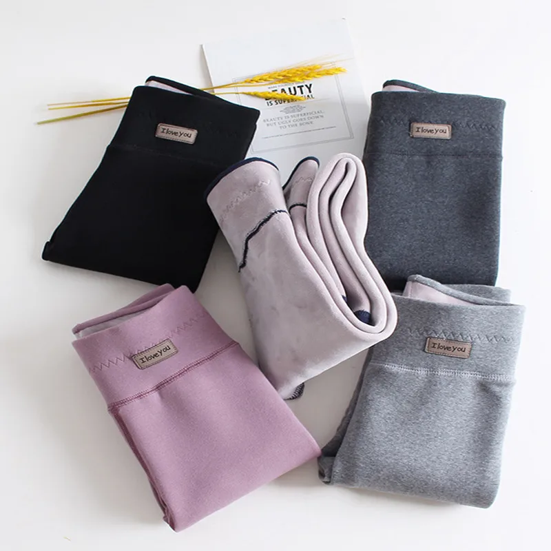 

Girls Winter Leggings Children's Autumn Outwear Pants Thick Plush Velvet Warm Pants Teenage Skinny Fleece Soft Trousers 2-14Y