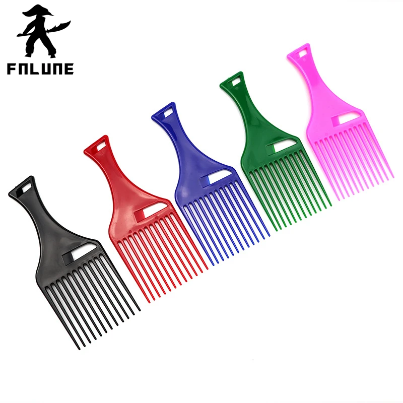 

FnLune Comb Hair Fork Comb Insert Hairdressing Curly Hair Brush Comb Hairbrush Styling Tool Aircraft Head Oil Head Big Back Head