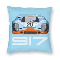 racing is life cushion cover custom decorative pillow case square classic sportscar cushion cover for sofa 45x45cm