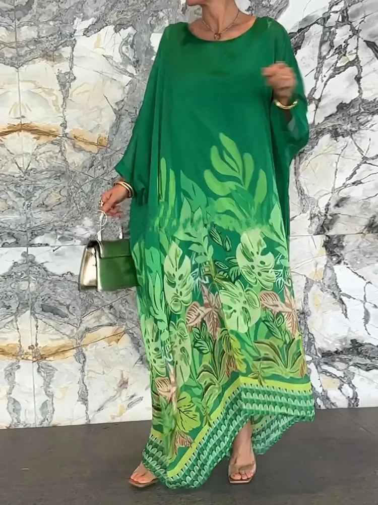 Платье-макси составного кроя с рукавом до запястья женское модное элегантное