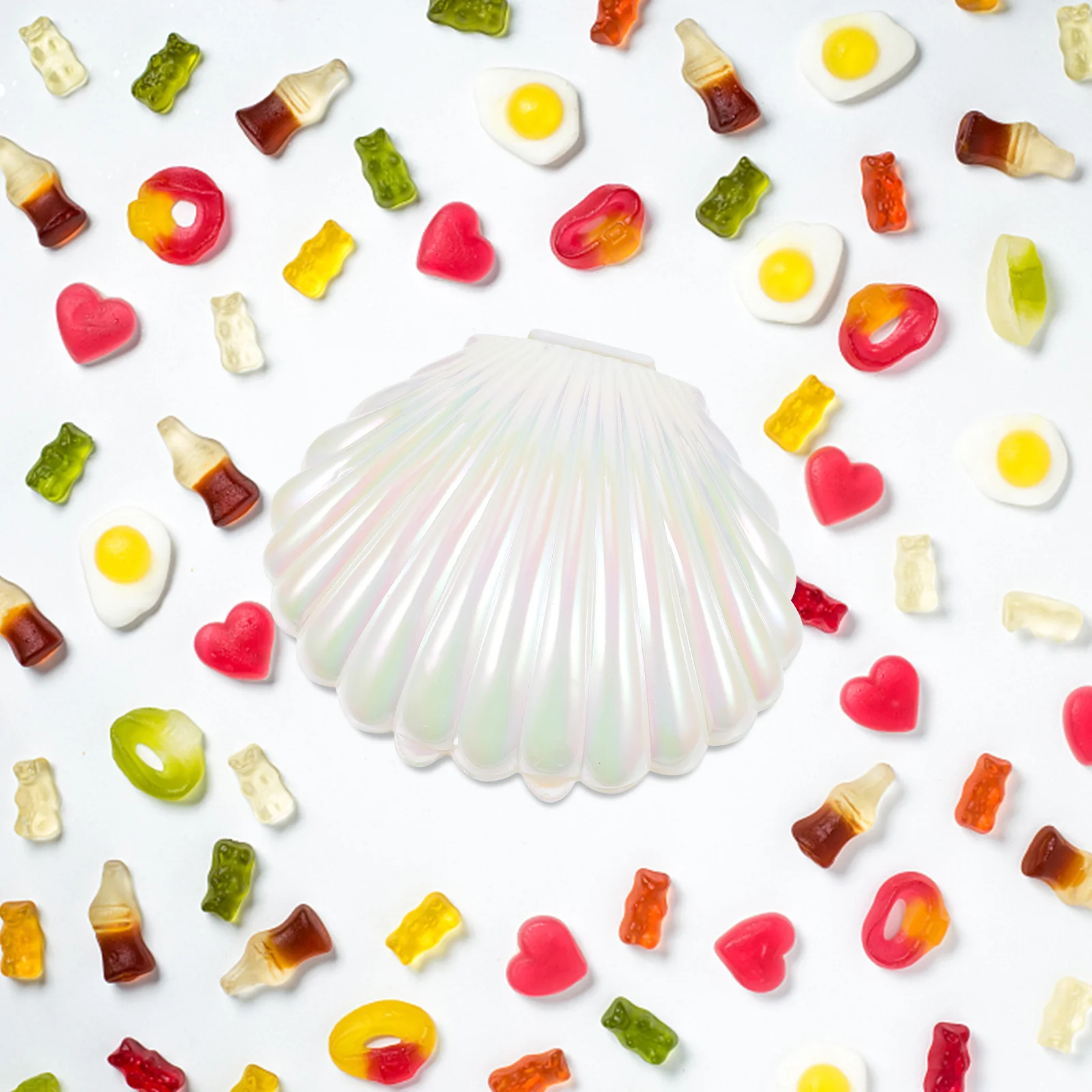 

Sea Shells Candy Boxes Seashell Containers Plastic Chocolate Box Creative Jewelry Holder Party Treat Boxes Wedding Birthday