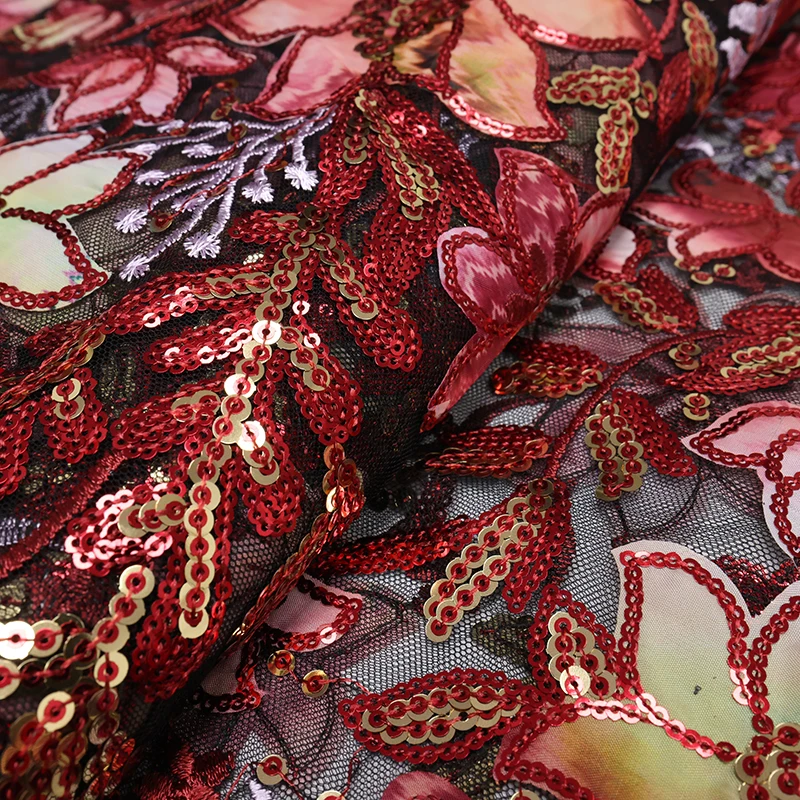 Рисунок 3 - Африканская кружевная ткань с блестками