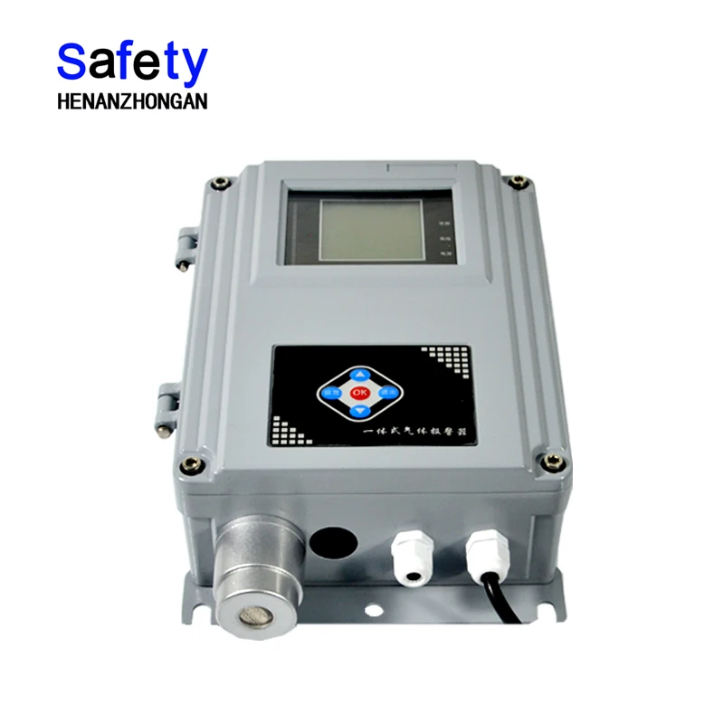 infrared CO2 0-5000ppm integrated gas analyzer controller with sound & light a-l-a-r-m QD6380II enlarge