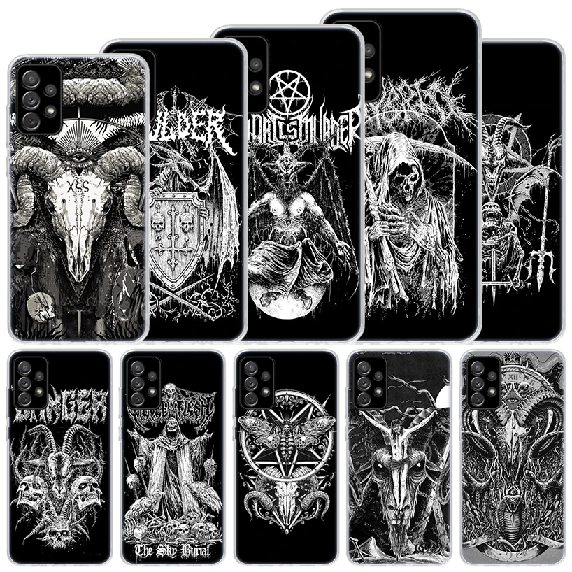 Satanic Goat Satan Devil Soft Case For Samsung Galaxy A51 A71 A50 A70 A21S Phone Cover A30 A20E A10 A31 A41 A6 A7 A8 A9 Shell Co