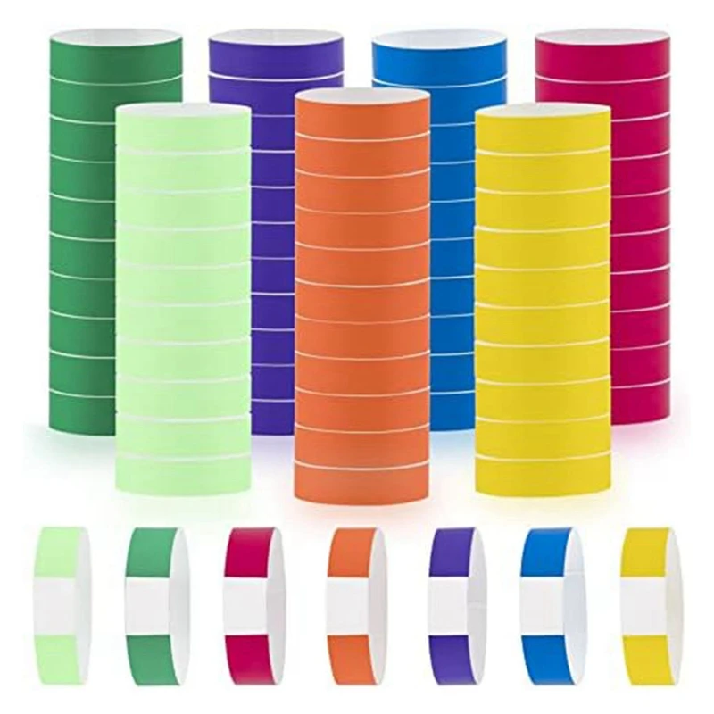 

Wrist Bands Colored Waterproof Wrist Bands Adhesive Identification Wristbands Arm Bands For Events