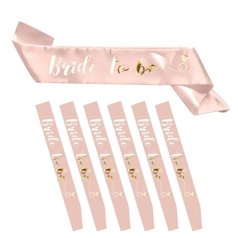 

Bridal Sash 7pcs Bridal Sash Belt Engagement Sash Exquisite Props And Simple To Wear For Engagement Party Bachelor Party And