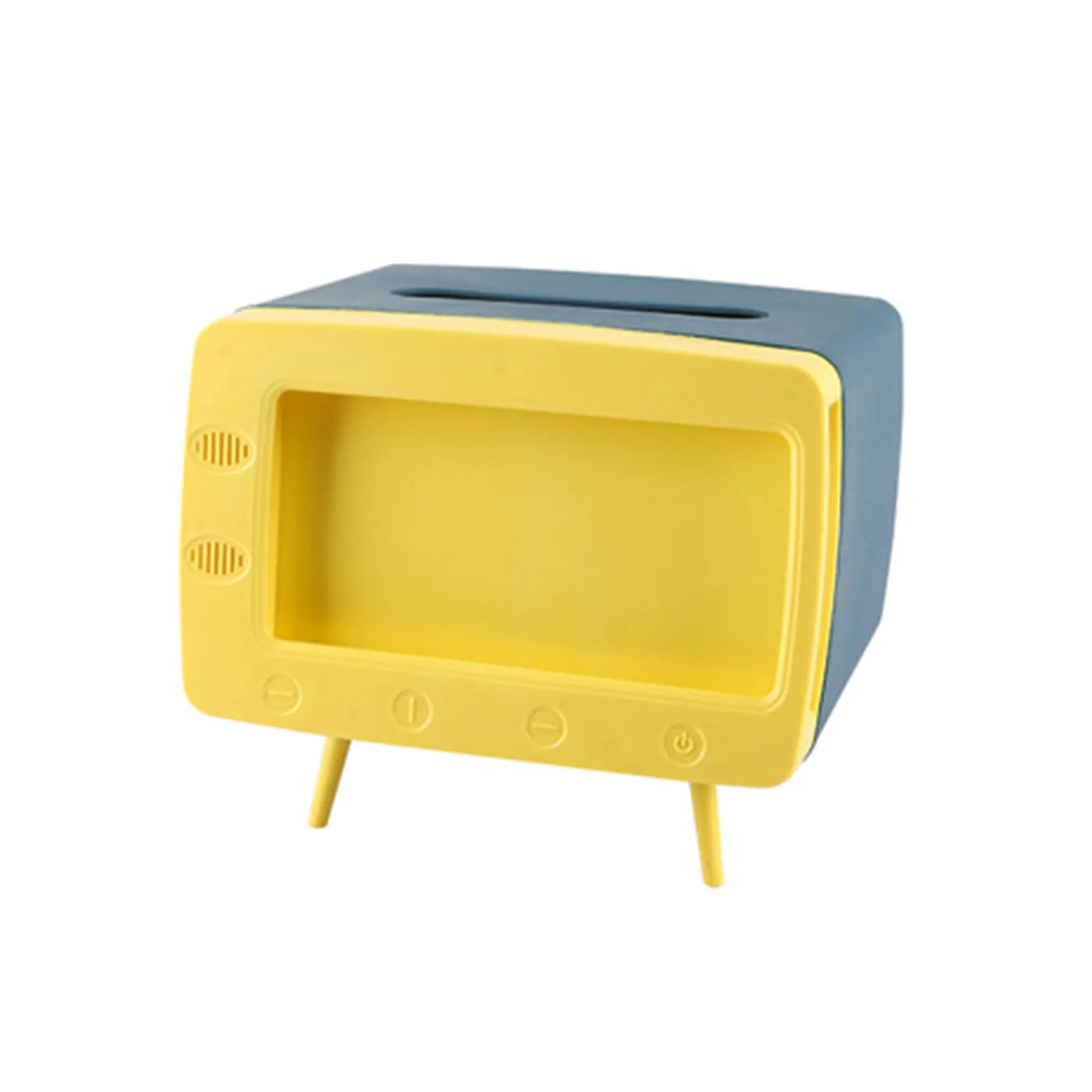 

TV Tissue Box Desktop Paper Dining Bar Holder Dispenser Storage Napkin Case Organizer Multifunction Mobile Phone Holder For D