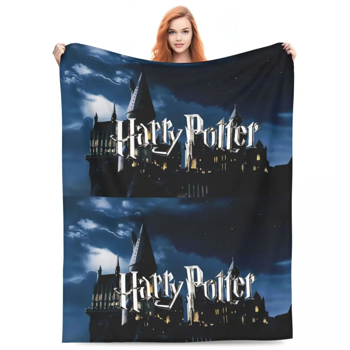 Одеяло с логотипом H-Harry P-Potter плюшевое постельное белье теплым узором пледы для