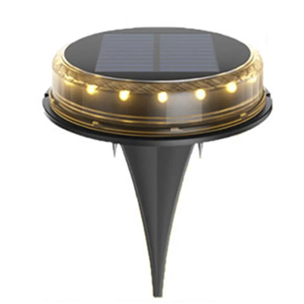 

Upgraded Waterproof Brighter In-Ground Disk Lights For Garden WalkwayLawnSteps Stairs With 8 LED Warm White Lights