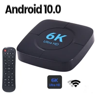 android 10 0 tv box 6k youtube voice assistant 3d 4k 1080p video tv receiver wifi 2 4g5 8g tv box set top box