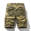 2023 New Summer Men Cotton Cargo Camouflage Shorts Men Clothing Casual Breeche Bermuda Beach Jogger Shorts Male Hot Dropshipping 3