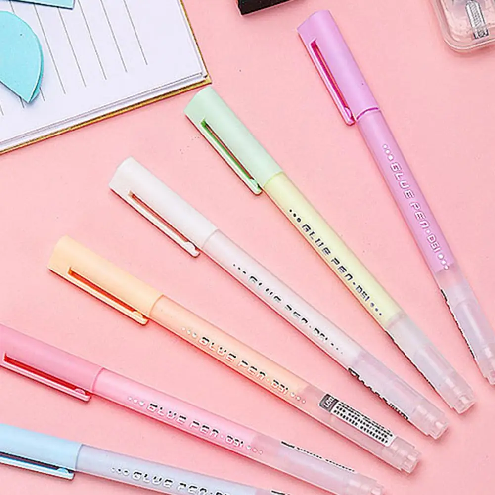 

Drawing Plastic Shell Pen Shape Liquid Glue Stick Scrapbook Accessories Stationery Supplies