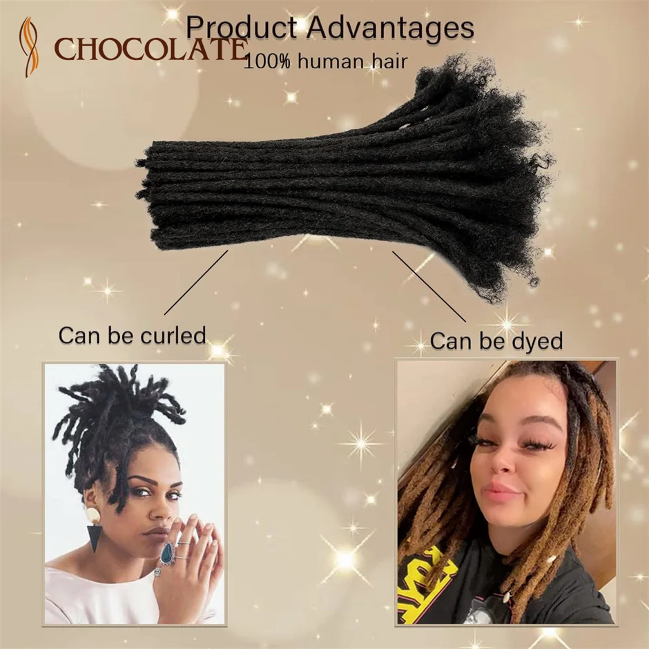 100% Человеческие Волосы Диаметром 0 8 См Наращивание Дредов Ручная Работа Локонов