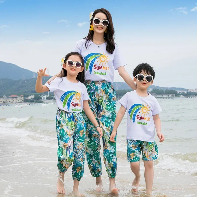 Комплект одежды ICJAEHAO для семьи из полиэстера