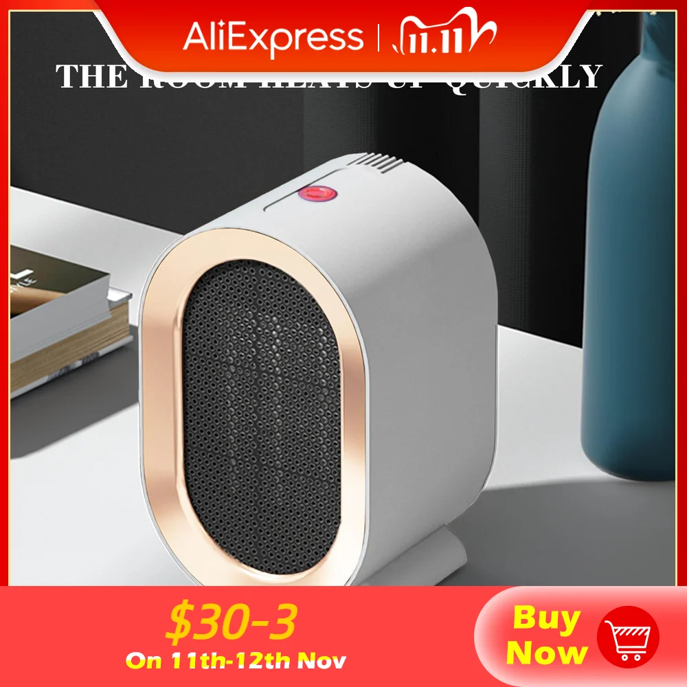 

1200W Electric Heater Home Warmer Machine 110V/220V Room Warm Bathroom Fan Heater Heater Heater Heating Heating V7Z6