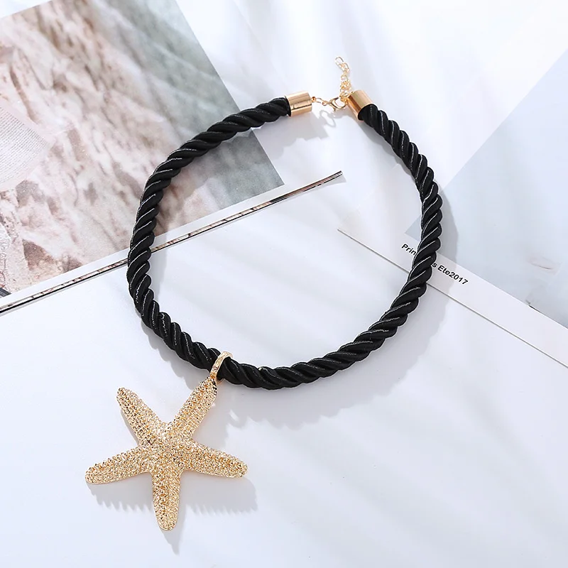 Европейский и американский Летний Новый креативный кулон Морская звезда