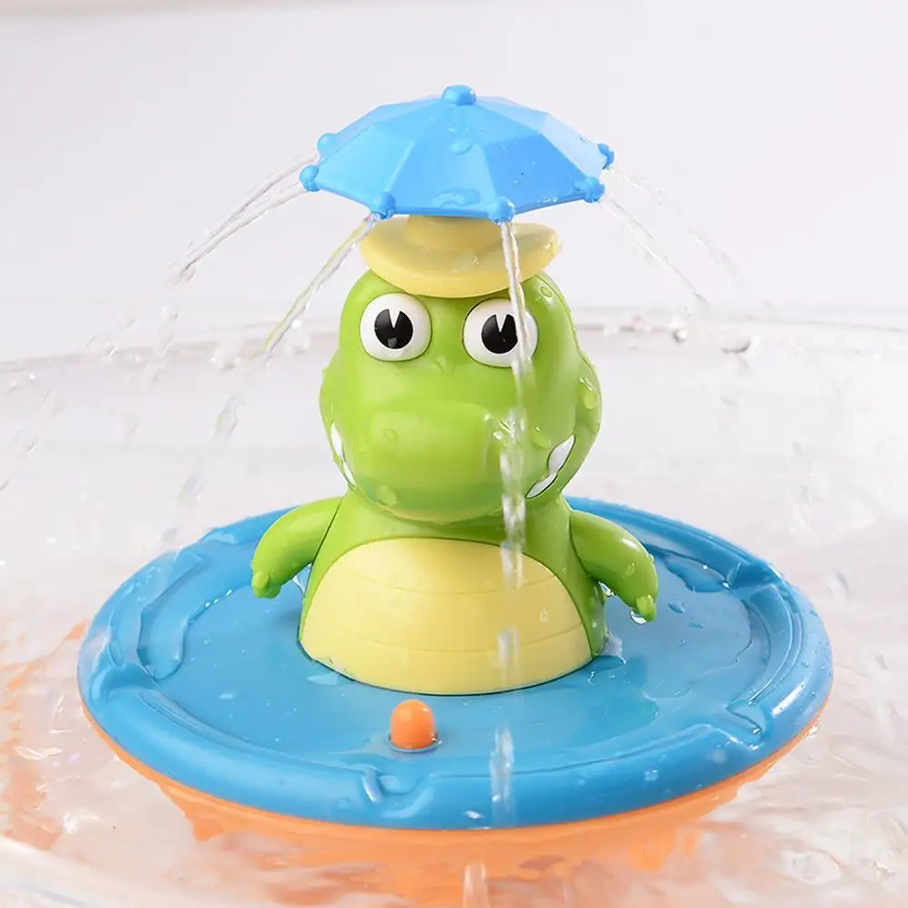 

Cute Electric Crocodile Bath Toy Toddler Water Spray Toy With Lights, Automatic Rotation Bath Toys Water Sprinkler For 1-6 Years