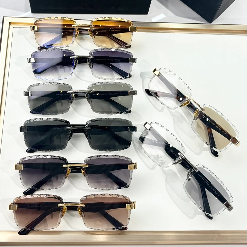 Солнцезащитные очки KIZN ARTIST V Luxury Craft Gradient Brown Diamond Cut Boundless для мужчин, оригинальные, высочайшего качества, без оправы, из ацетата, солнцезащитные (art.: 3920d4dc470aa) - 3920d4dc470aa