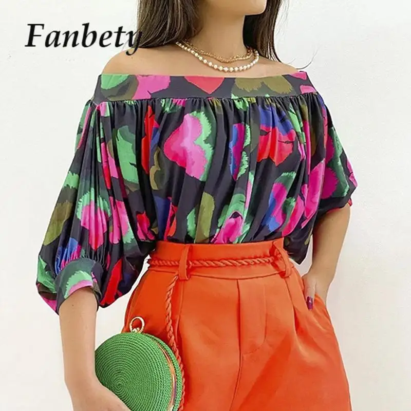 

Блузка женская плиссированная с воротником-лодочкой, модная цветная рубашка с принтом в полоску, повседневный топ с коротким рукавом, одежда на лето