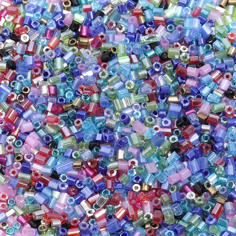 Цветные стеклянные бусины из риса 2 х2 мм волшебные цветные семян сифоната