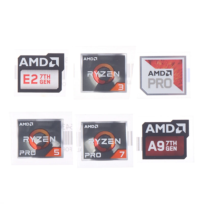 

Наклейка на Процессор AMD A9 PRO E2 Ryzen 3 5 7, 5 шт., логотип «сделай сам»