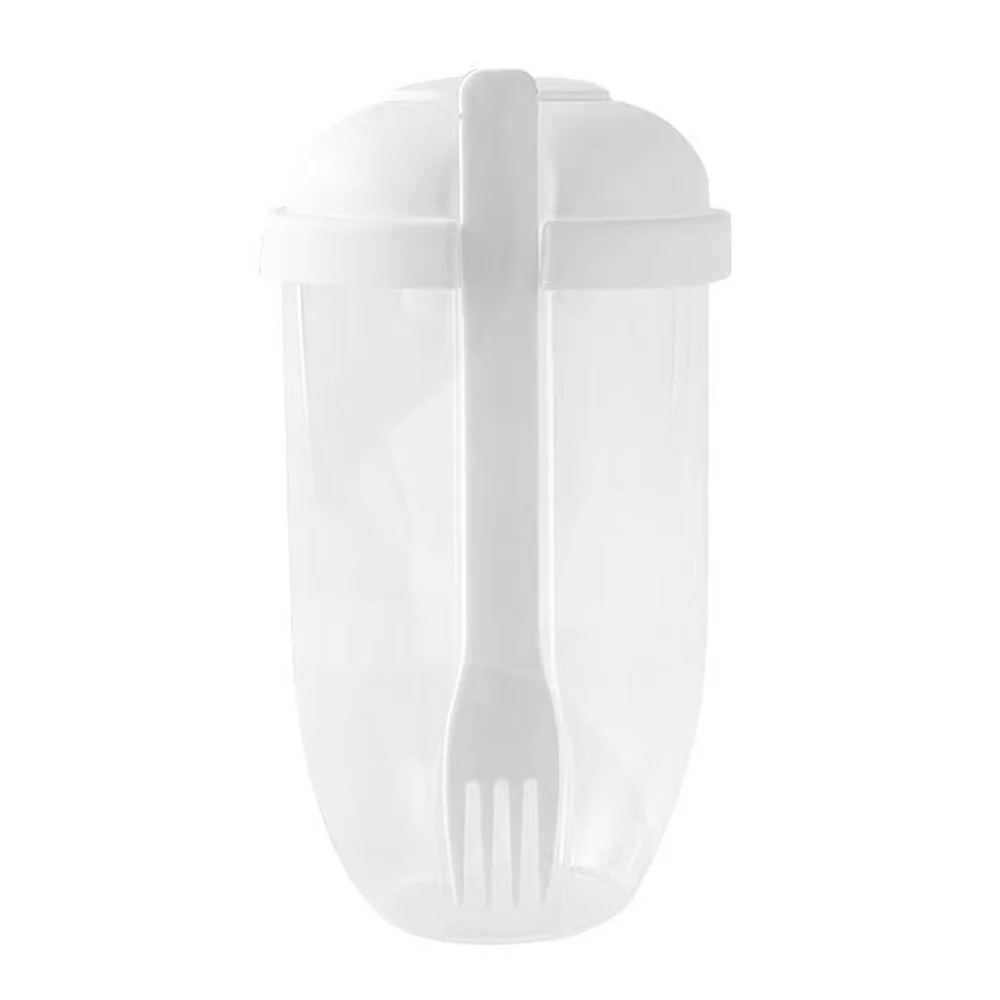 

Keep Fit Salad Meal Shaker Cup Fresh Salad Cup to Go with Fork & Salad Dressing Holder Salad Shaker Container Lunch Accessories