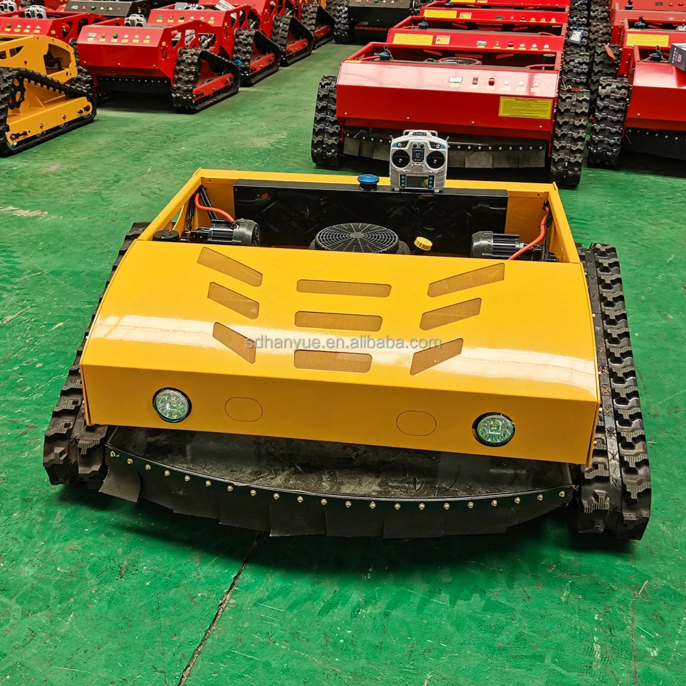 Радиоуправляемая газонокосилка роботизированная косилка на гусеничном ходу 7 5