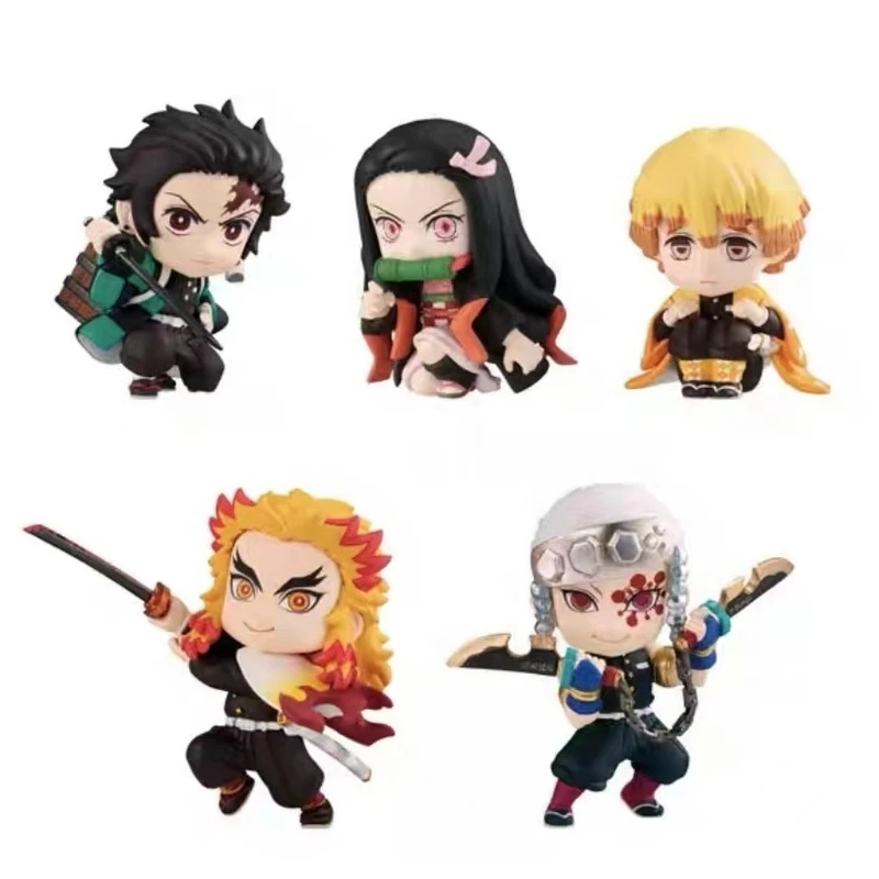Фото BANDAI Demon Slayer фигурки модель Tanjirou Kamado Nezuko Hashibira Inosuke аниме периферийные фигурки игрушки №2