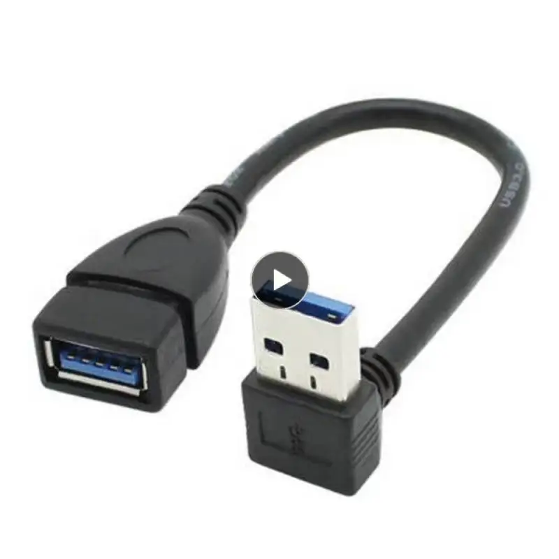 

Link Is Not Loose Adapter Data Cable 25cm Long Bendable Usb3.0 Elbow Male To Female Extension Cable Not Easy To Break Usb Cable