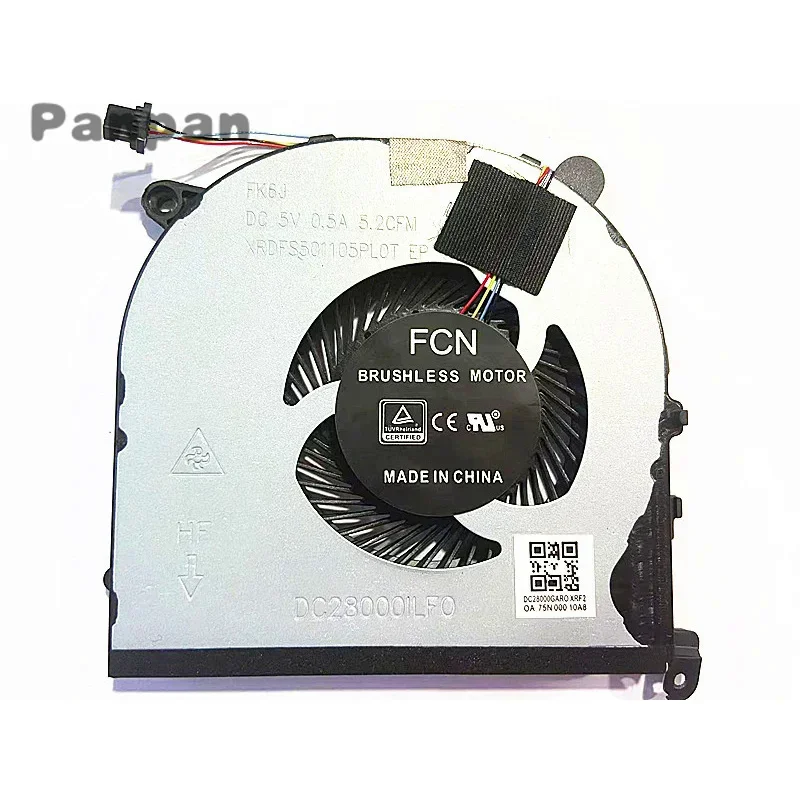 Новый вентилятор охлаждения процессора для DELL XPS 15 9560 Precision 5520 M5520 0TK9J1 TK9J1 NS75C01-17G12