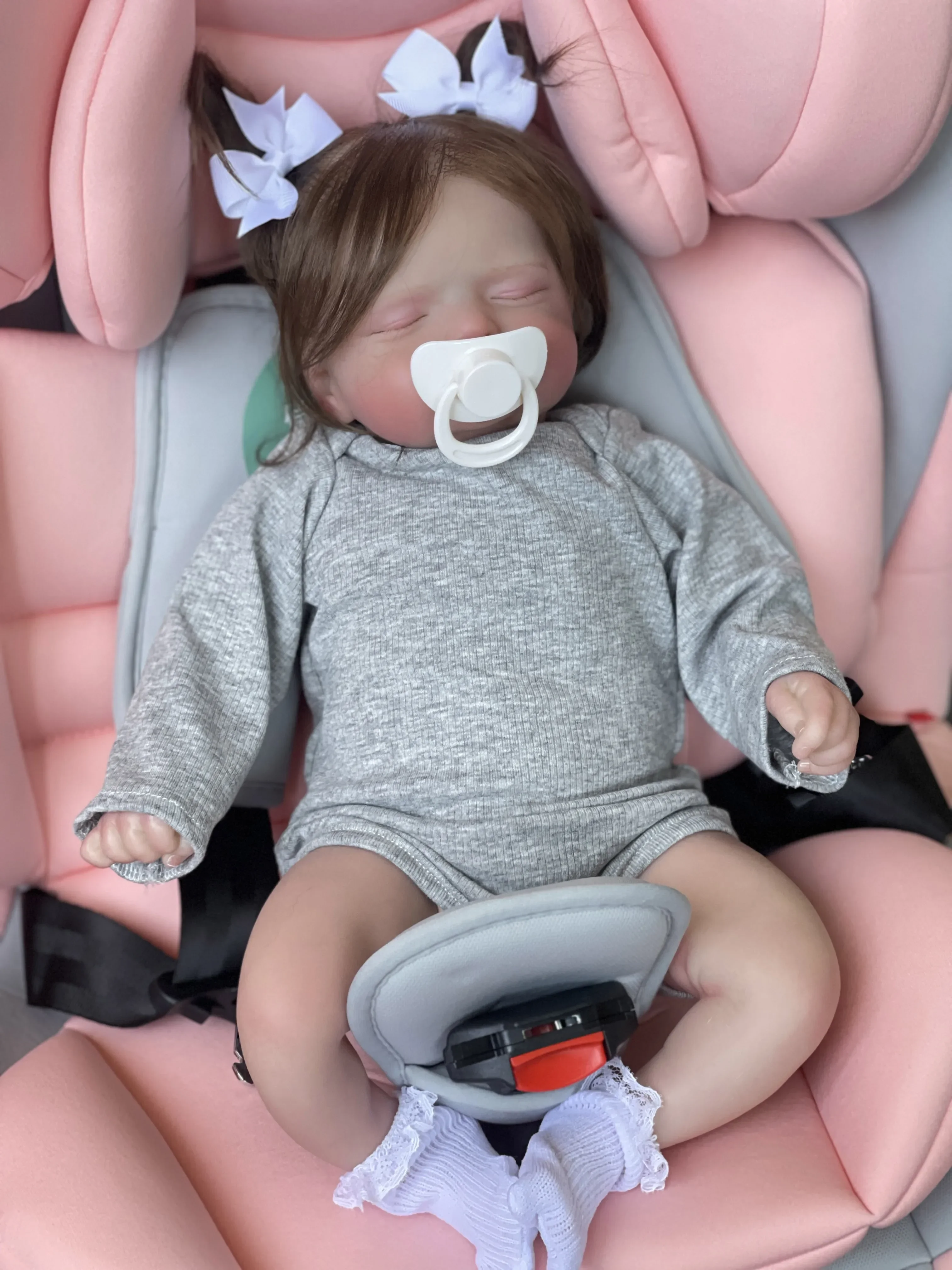 18-дюймовые куклы Rosalie Reborn ручной работы для новорожденных спящие волосы 3D-кожа с