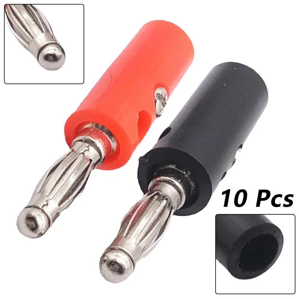 4-страничный пластиковый штекер типа банан с никелевым покрытием зажимы для