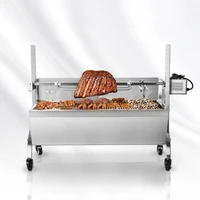 Automatic Rotation BBQ Grills Electric Manual Barbecue Grills For Outdoor Kitchen Tools Stainless Steel Lamb Roaster BBQ-1