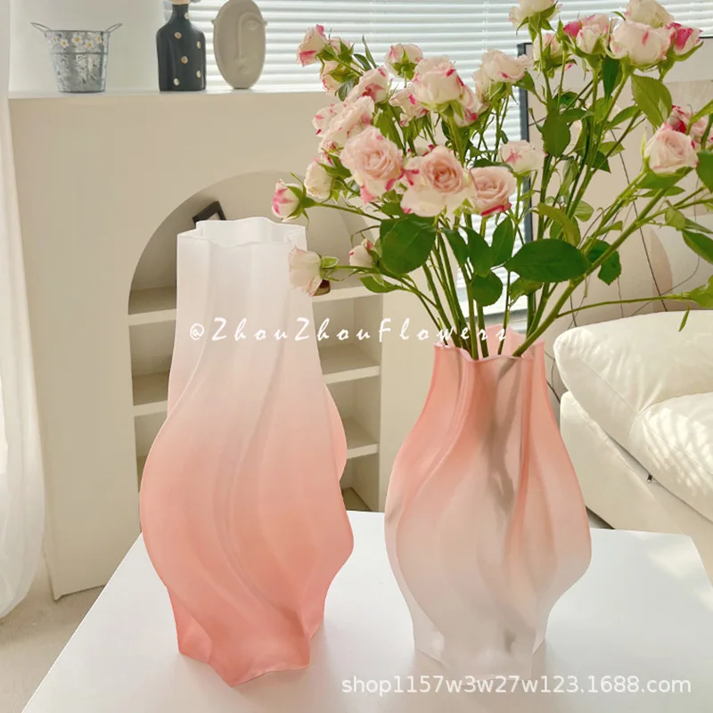 

Glass Vase Vase Hydroponic Transparent Flowers Modern Simple TV Cabinet Decoration