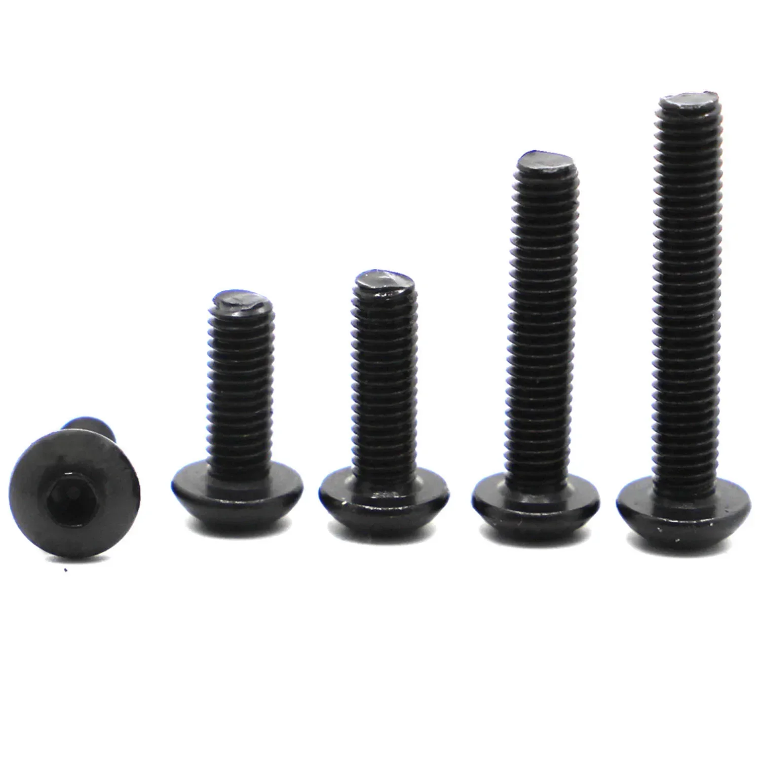 M1.6 M2 M2.5 M3 M4 M5 M6 M8 M10 M12 Czarny gatunek 10.9 Stalowa śruba z łbem sześciokątnym grzybkowym ISO7380