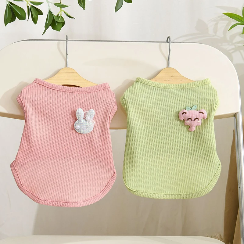 

Summer Cool Dog Clothes New Dogs Pet Vest For Puppy Breathable Vest T-shirt Costume Bulldog Dog T-shirt Outdoor Pets Clothing